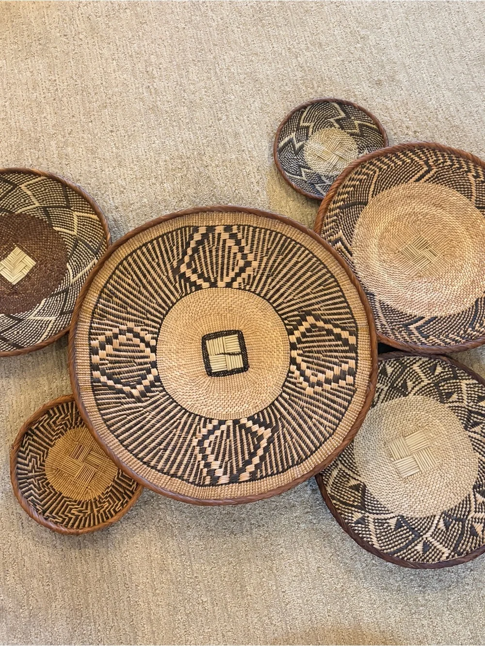 NEW Africa Woven Basket. Made by the Binga people of Zambia/Zimbabwe